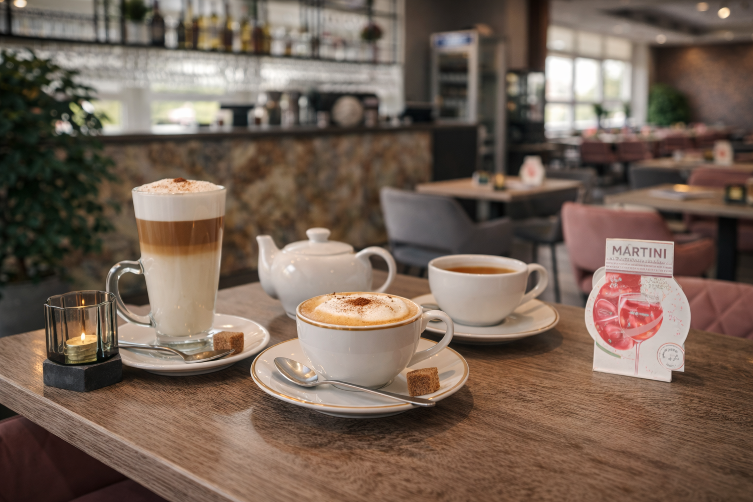 Káva a horké nápoje v Café Pyramida